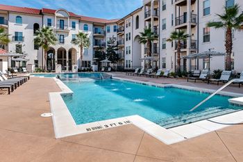 Resort style pool in center of community  